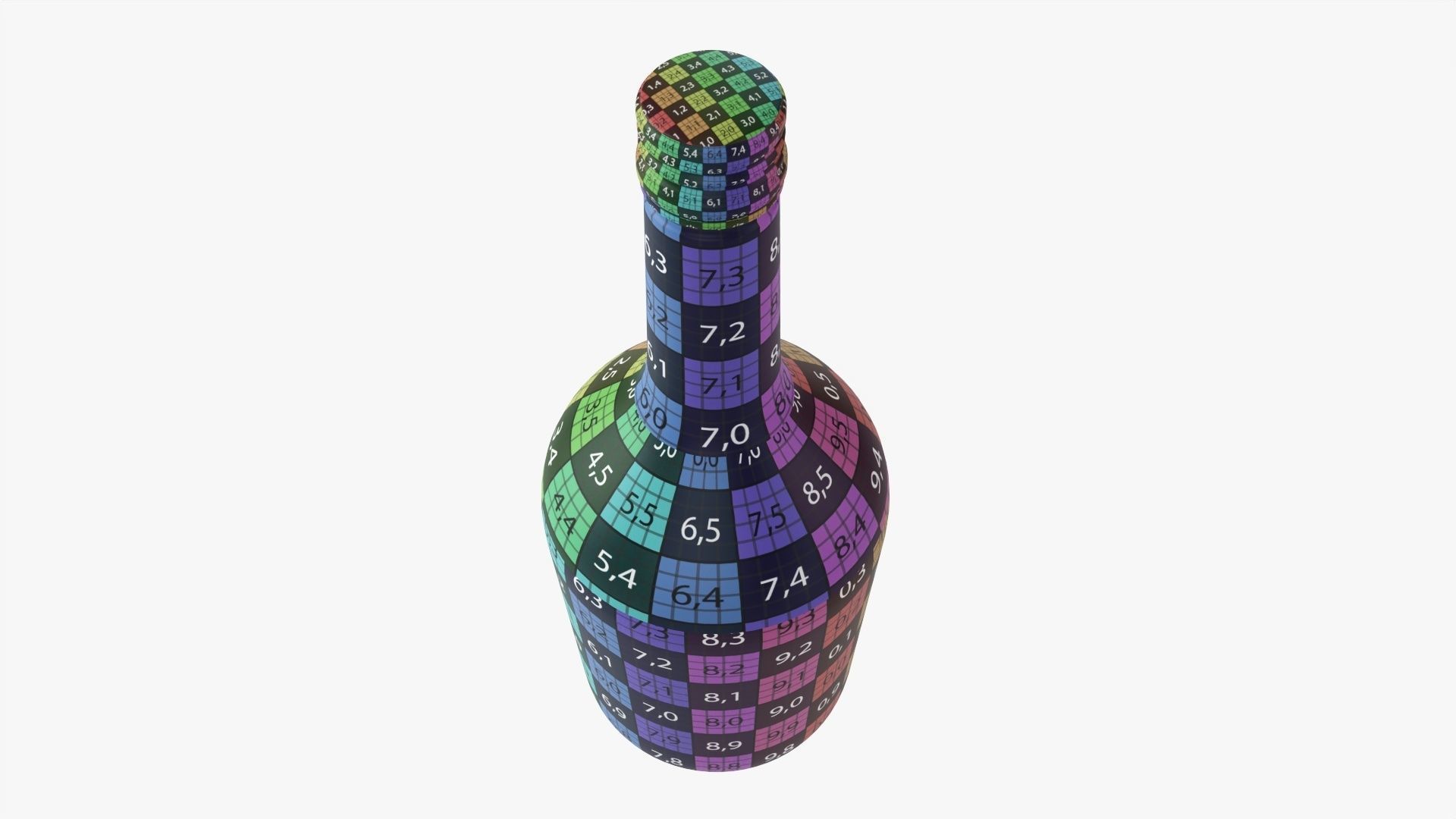Whiskey bottle 09 3D model_13