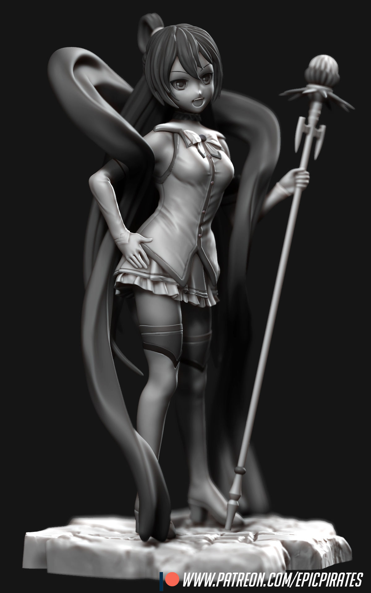 Aqua Goddess 3D print model_9