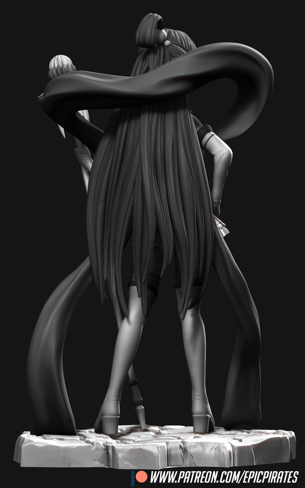 Aqua Goddess 3D print model_7