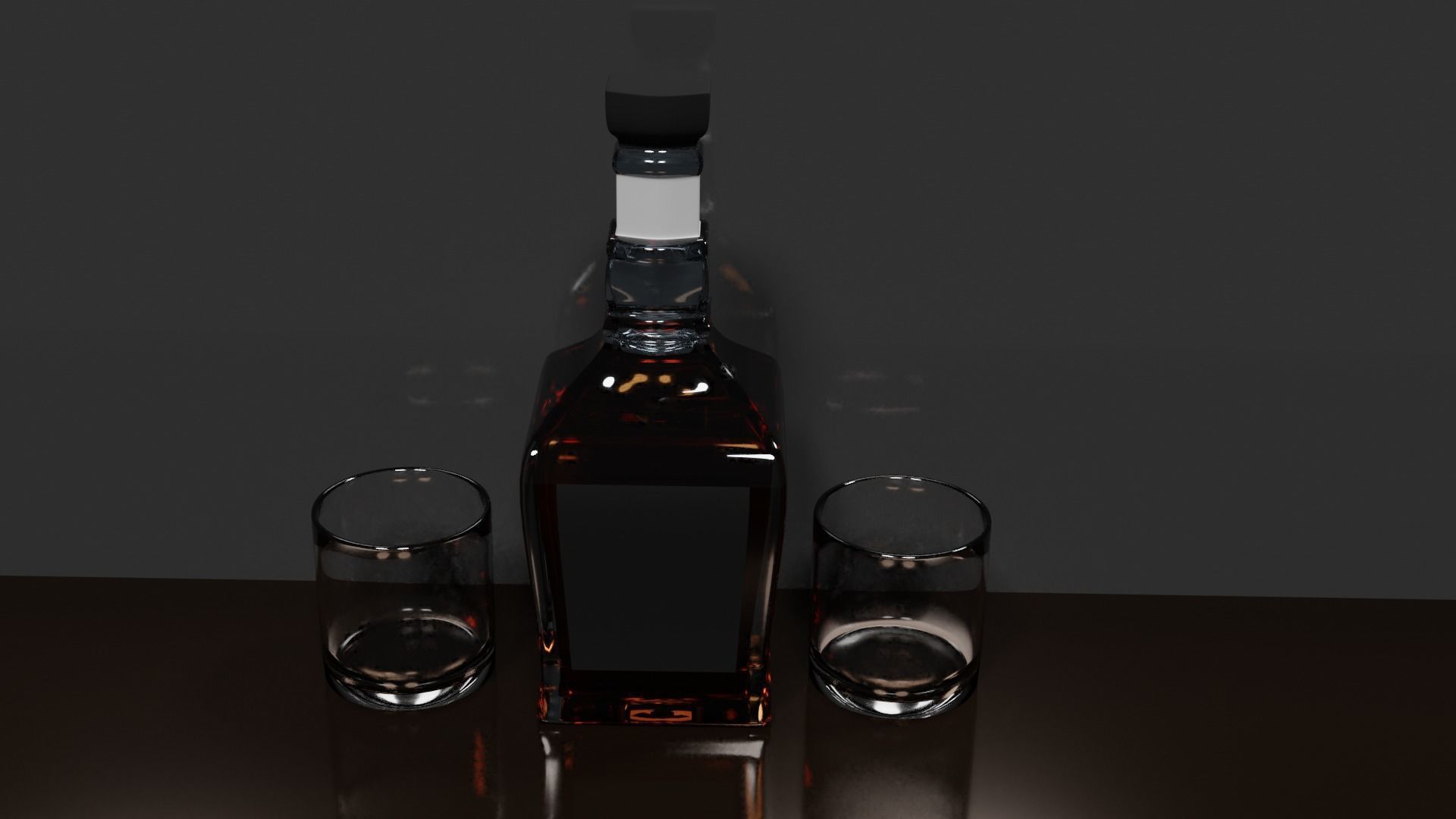  Whisky Bottle Scene PBR 3D model_23