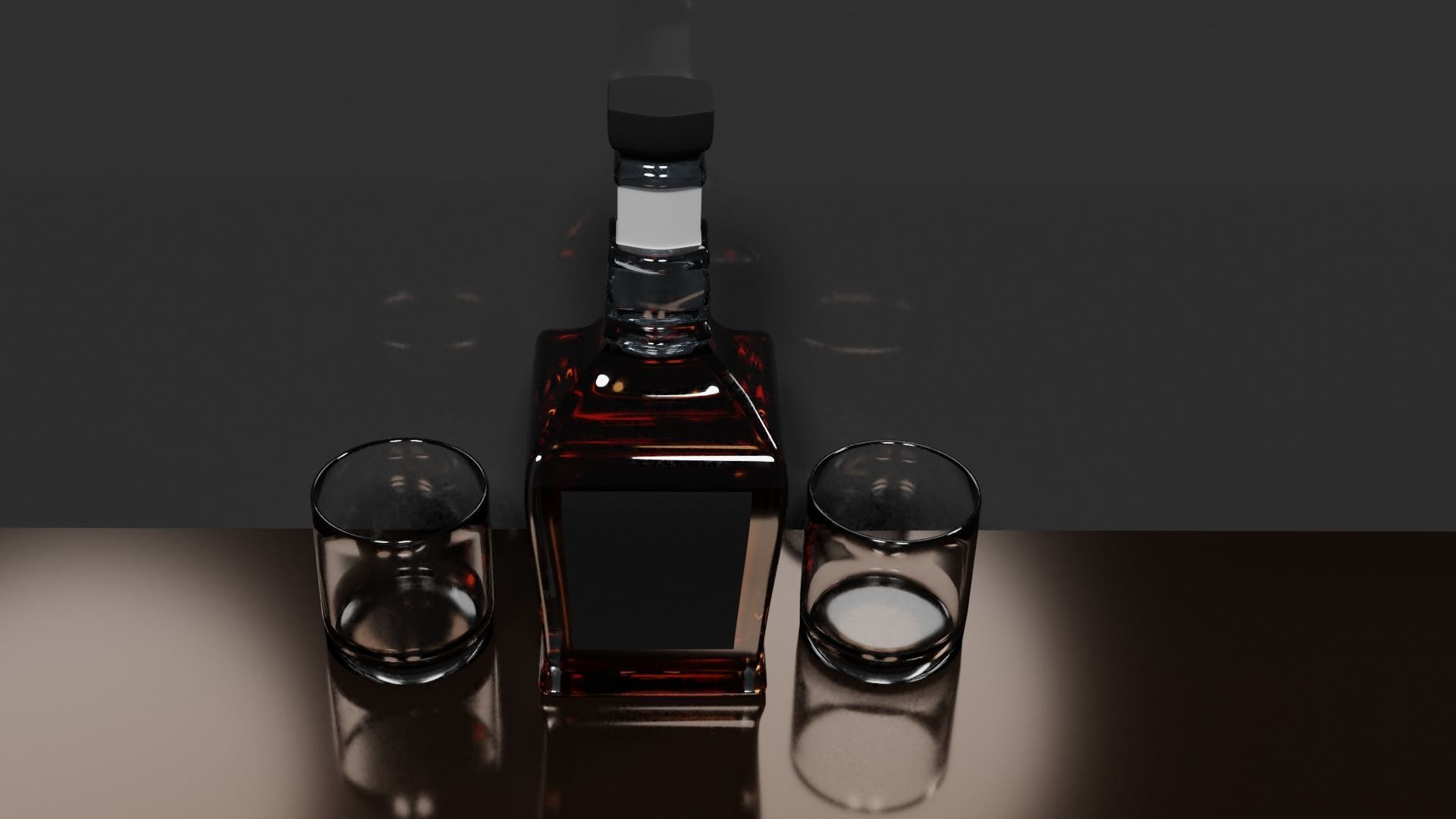 Whisky Bottle Scene PBR 3D model_22