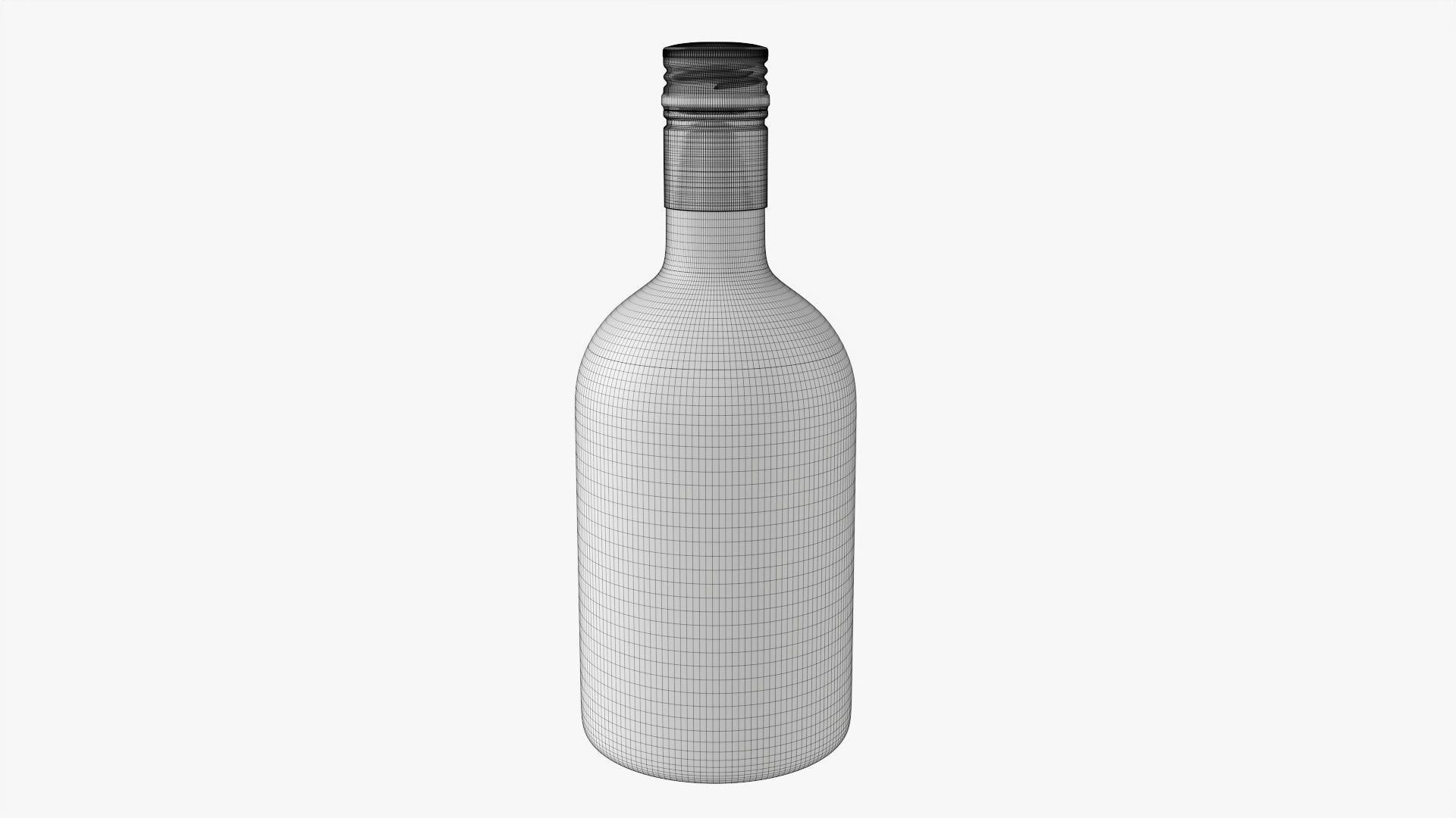 Whiskey bottle 10 3D model_6