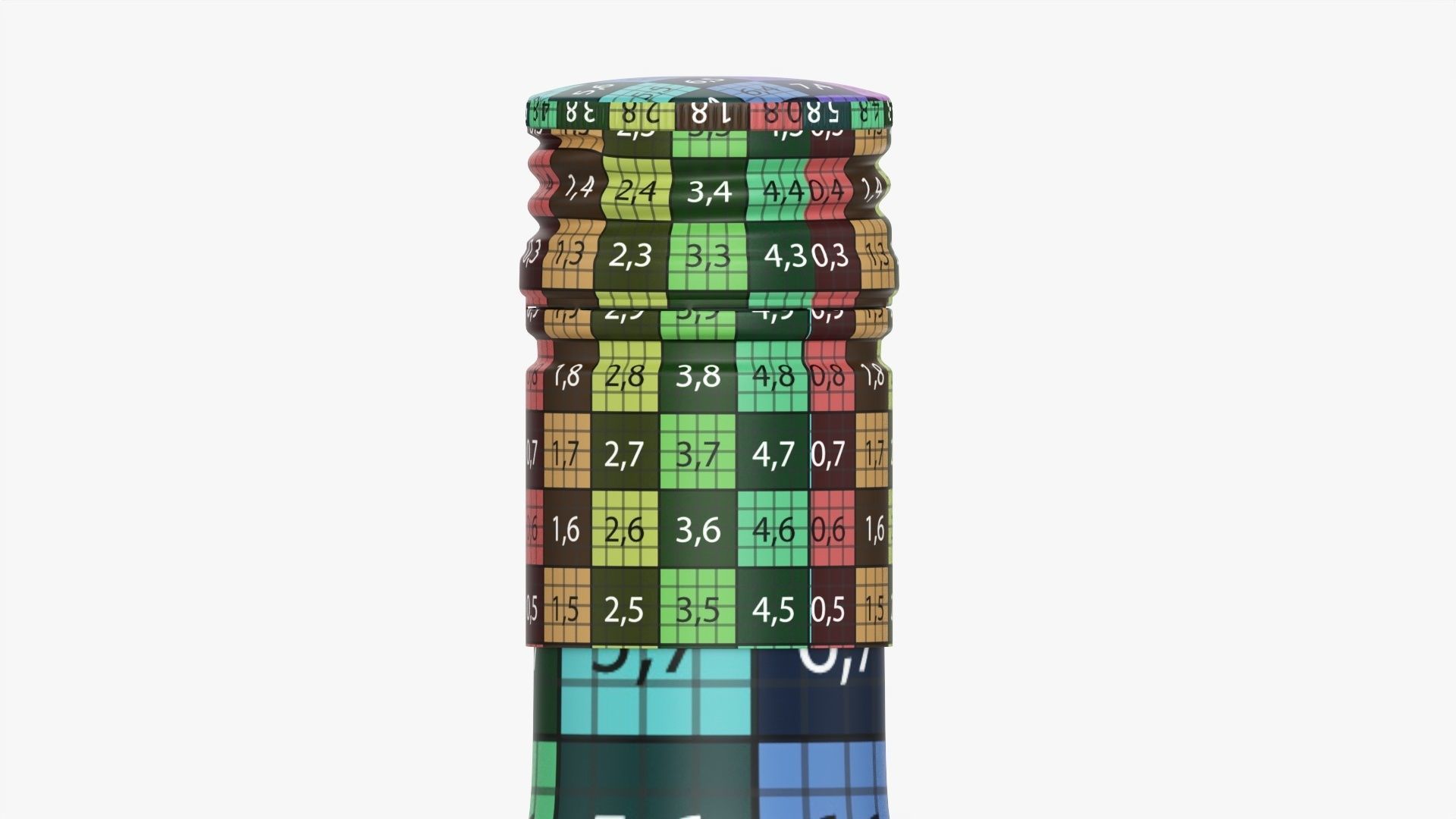 Whiskey bottle 10 3D model_16