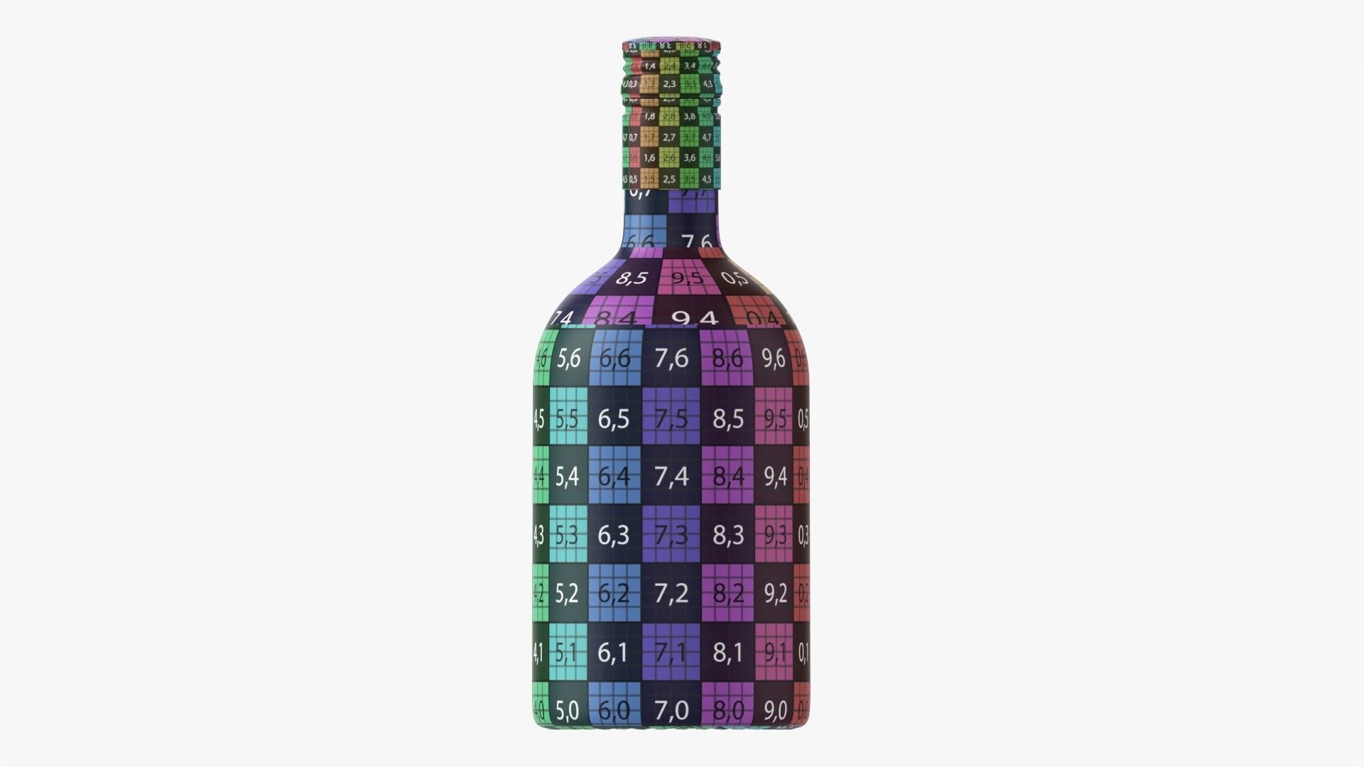 Whiskey bottle 10 3D model_15