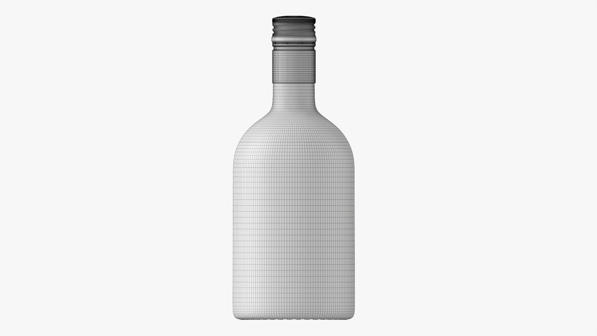 Whiskey bottle 10 3D model_9