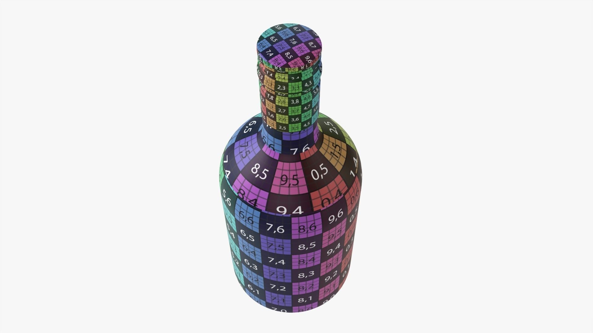 Whiskey bottle 10 3D model_13