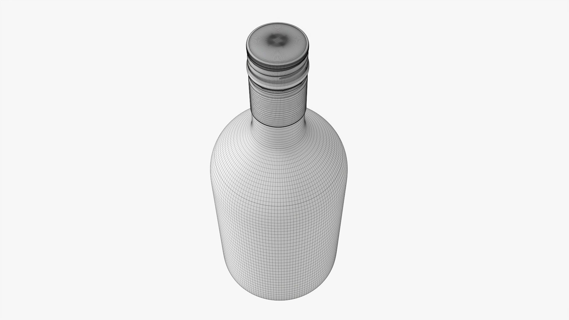Whiskey bottle 10 3D model_7