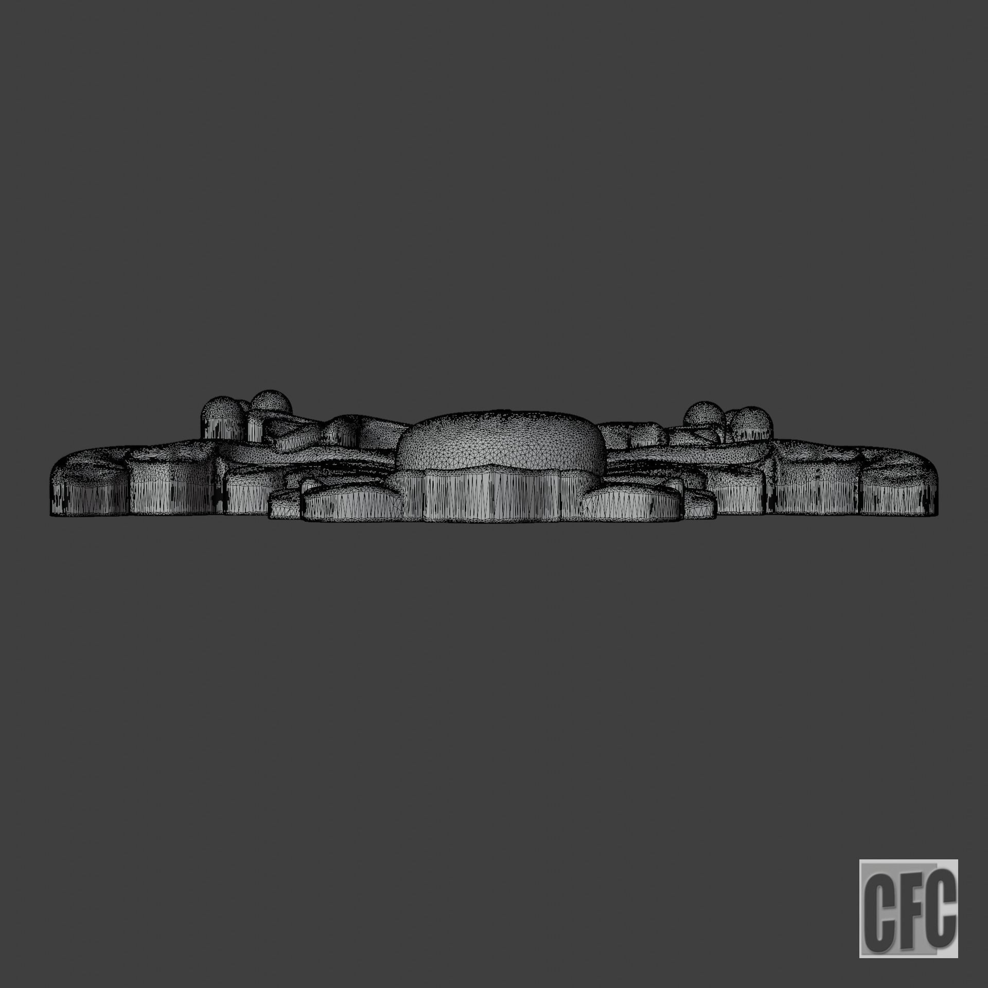 WoodCarving detail - 3d model for CNC - WoodCarvingCFC003 3D print model_9