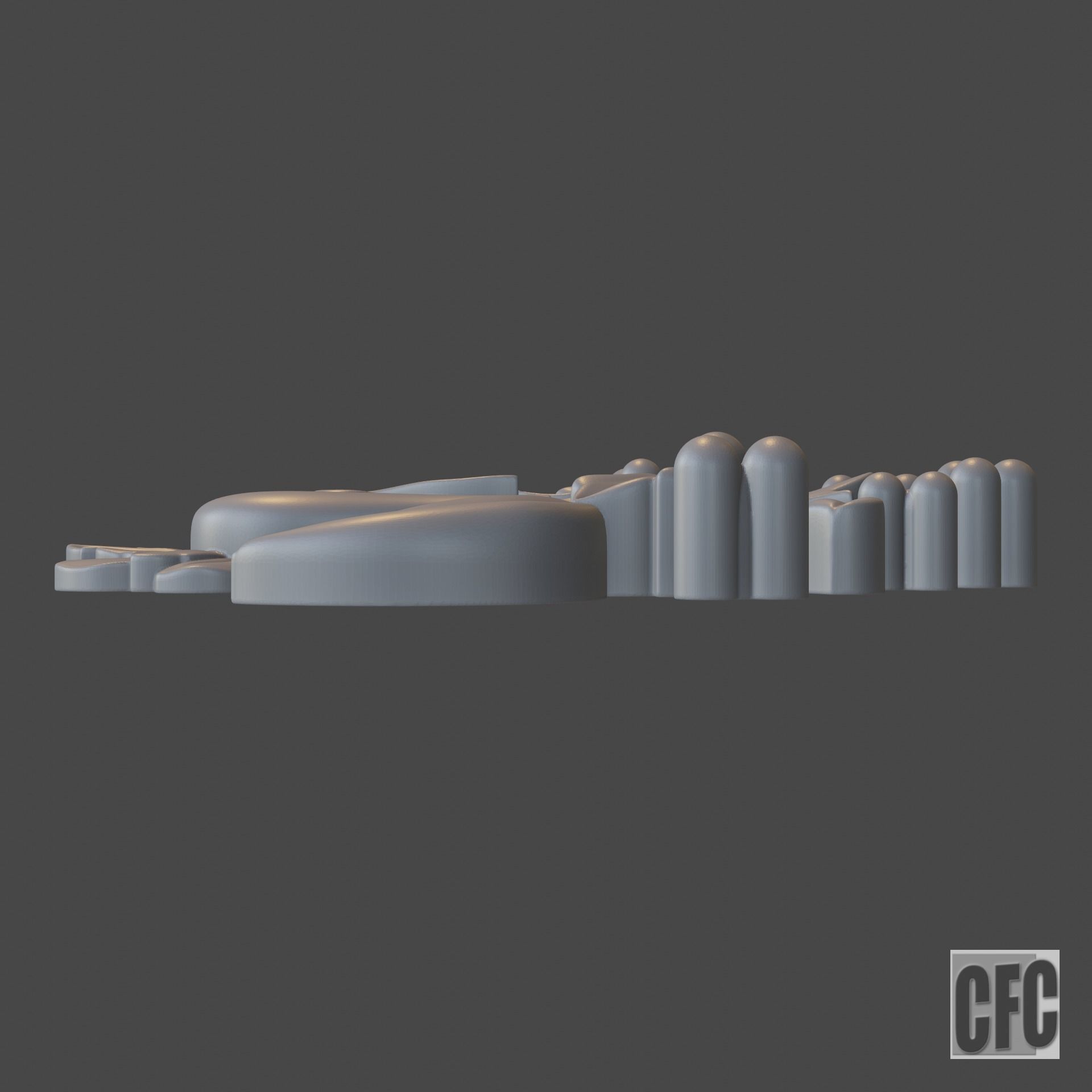 WoodCarving detail - 3d model for CNC - WoodCarvingCFC003 3D print model_10