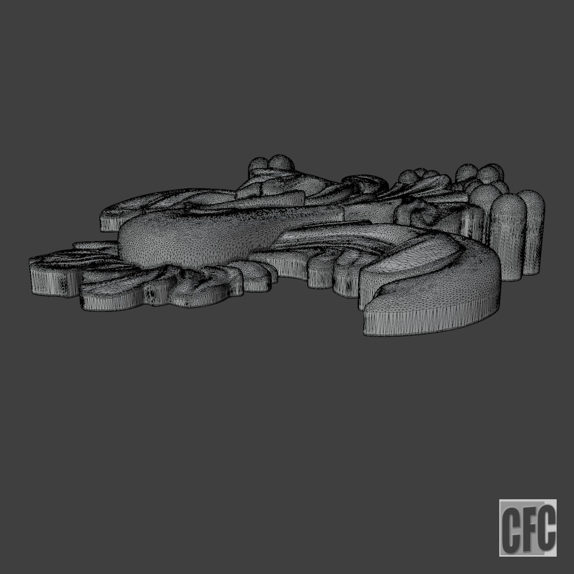 WoodCarving detail - 3d model for CNC - WoodCarvingCFC003 3D print model_7