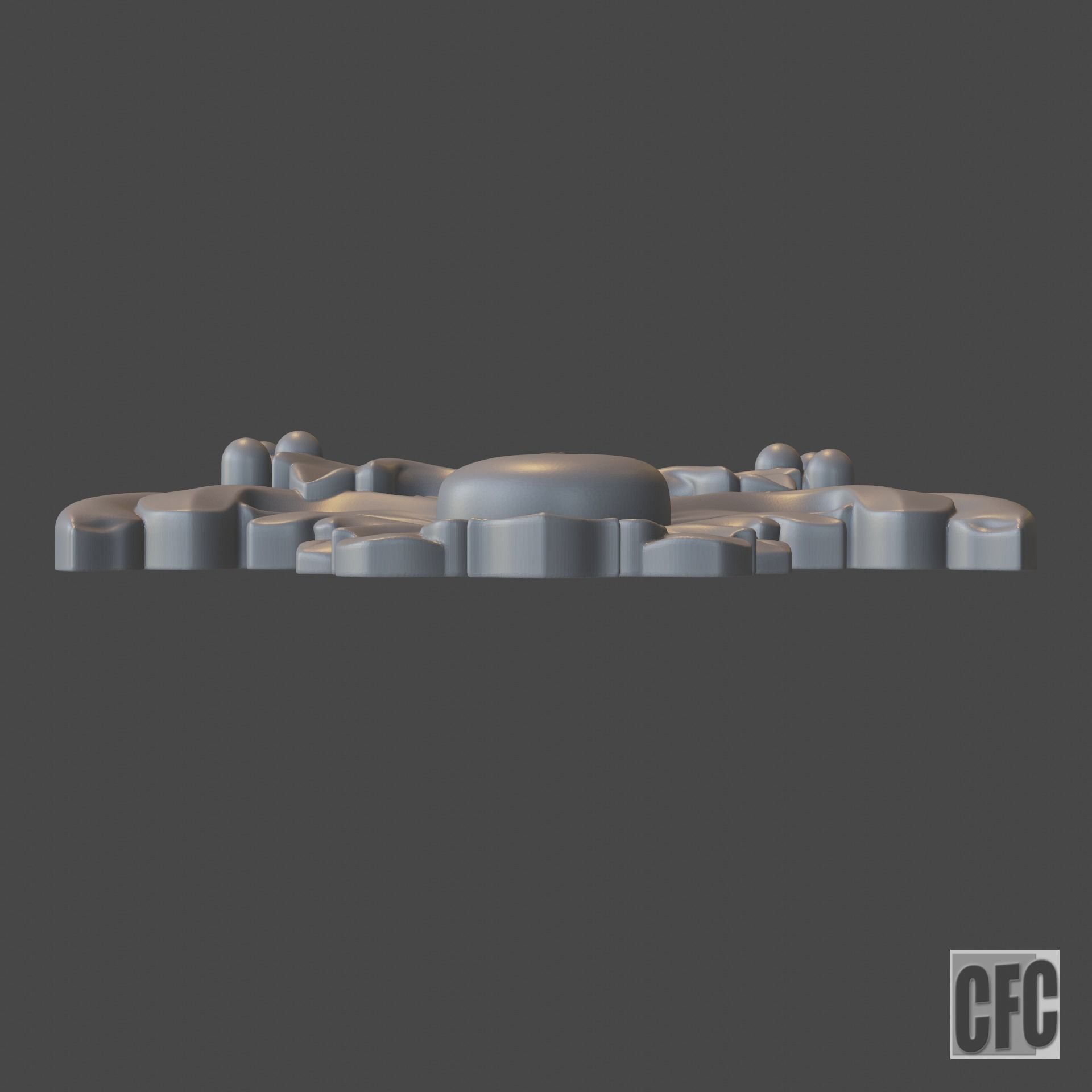 WoodCarving detail - 3d model for CNC - WoodCarvingCFC003 3D print model_8