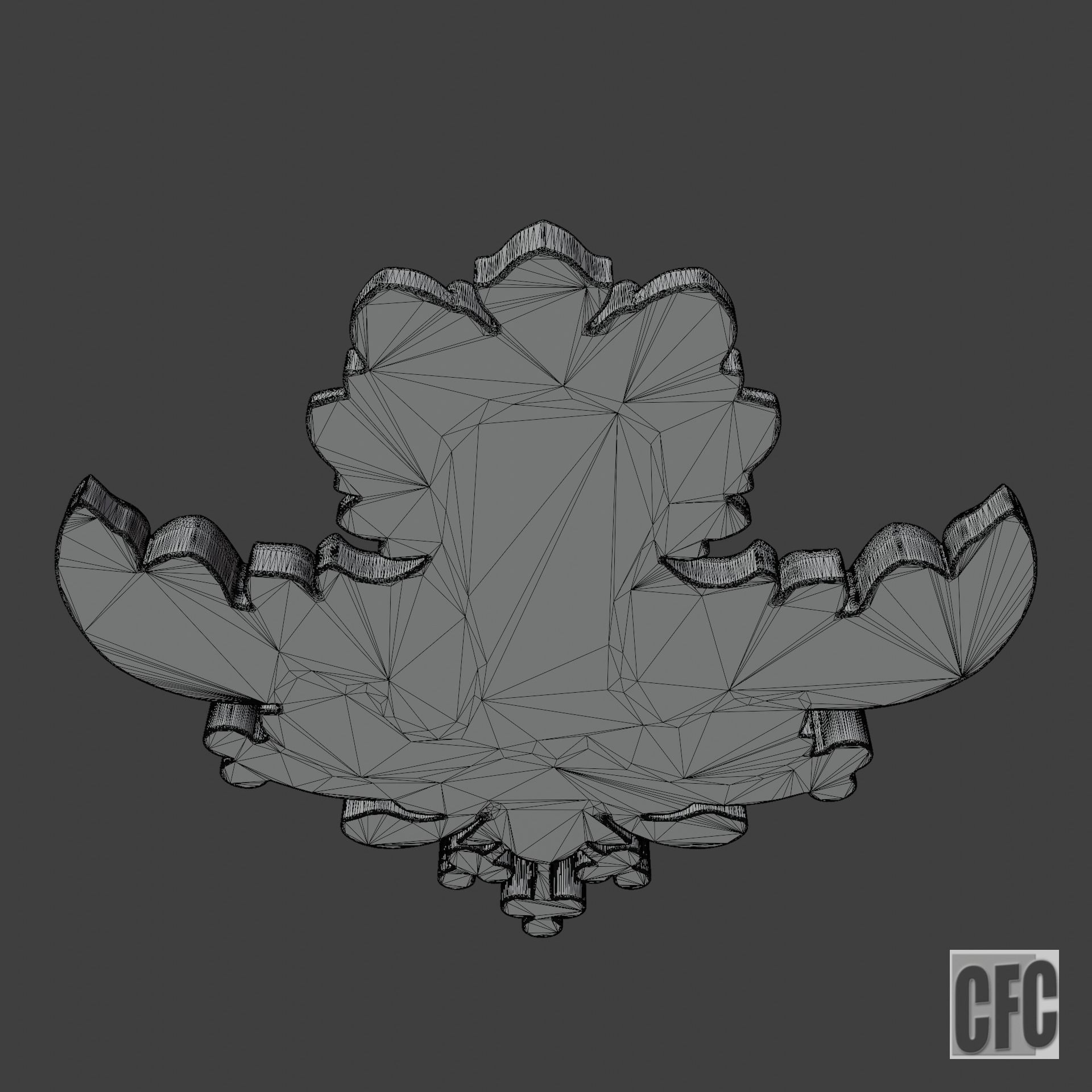 WoodCarving detail - 3d model for CNC - WoodCarvingCFC003 3D print model_13