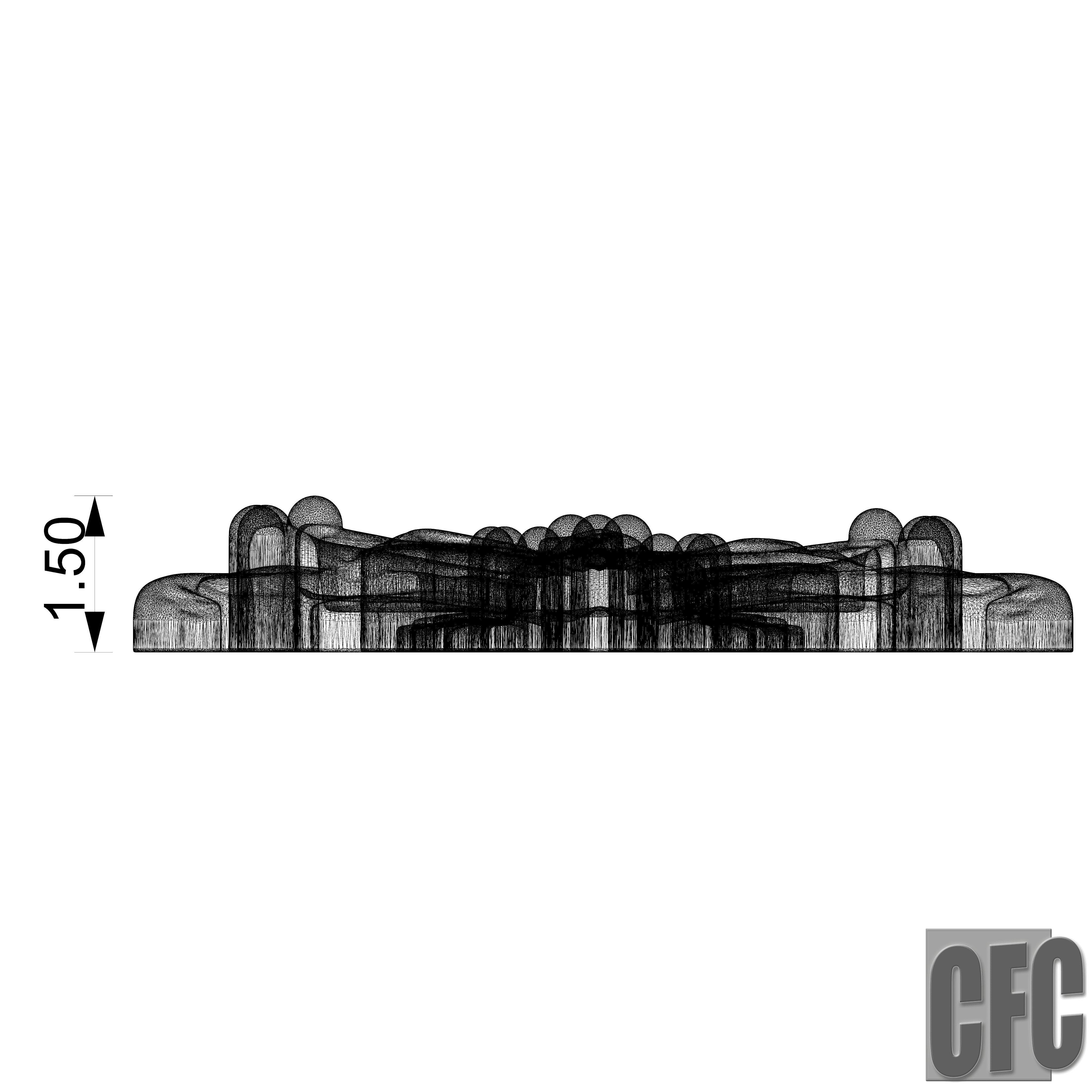 WoodCarving detail - 3d model for CNC - WoodCarvingCFC003 3D print model_17