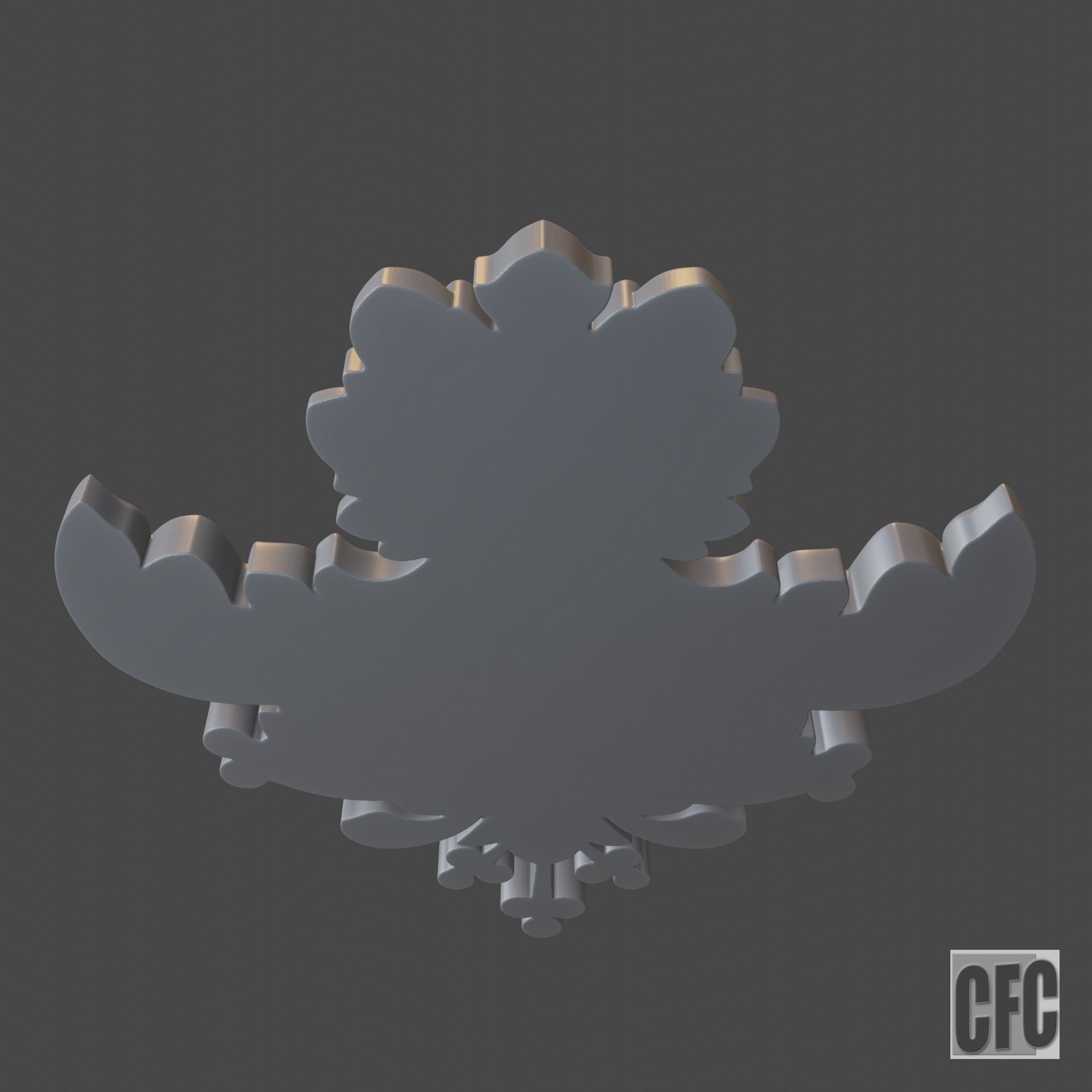 WoodCarving detail - 3d model for CNC - WoodCarvingCFC003 3D print model_12