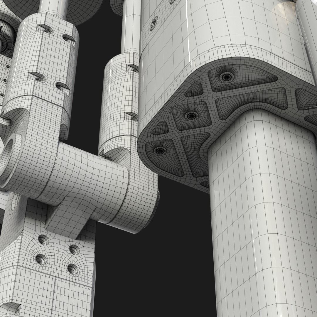 Subdivision-Ready Mechanical Details Kit-Bash VOL02 3D model_26