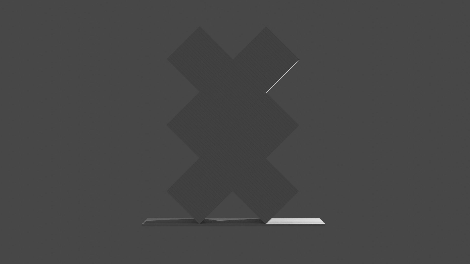 Modern Bookcase Free low-poly 3D model_5