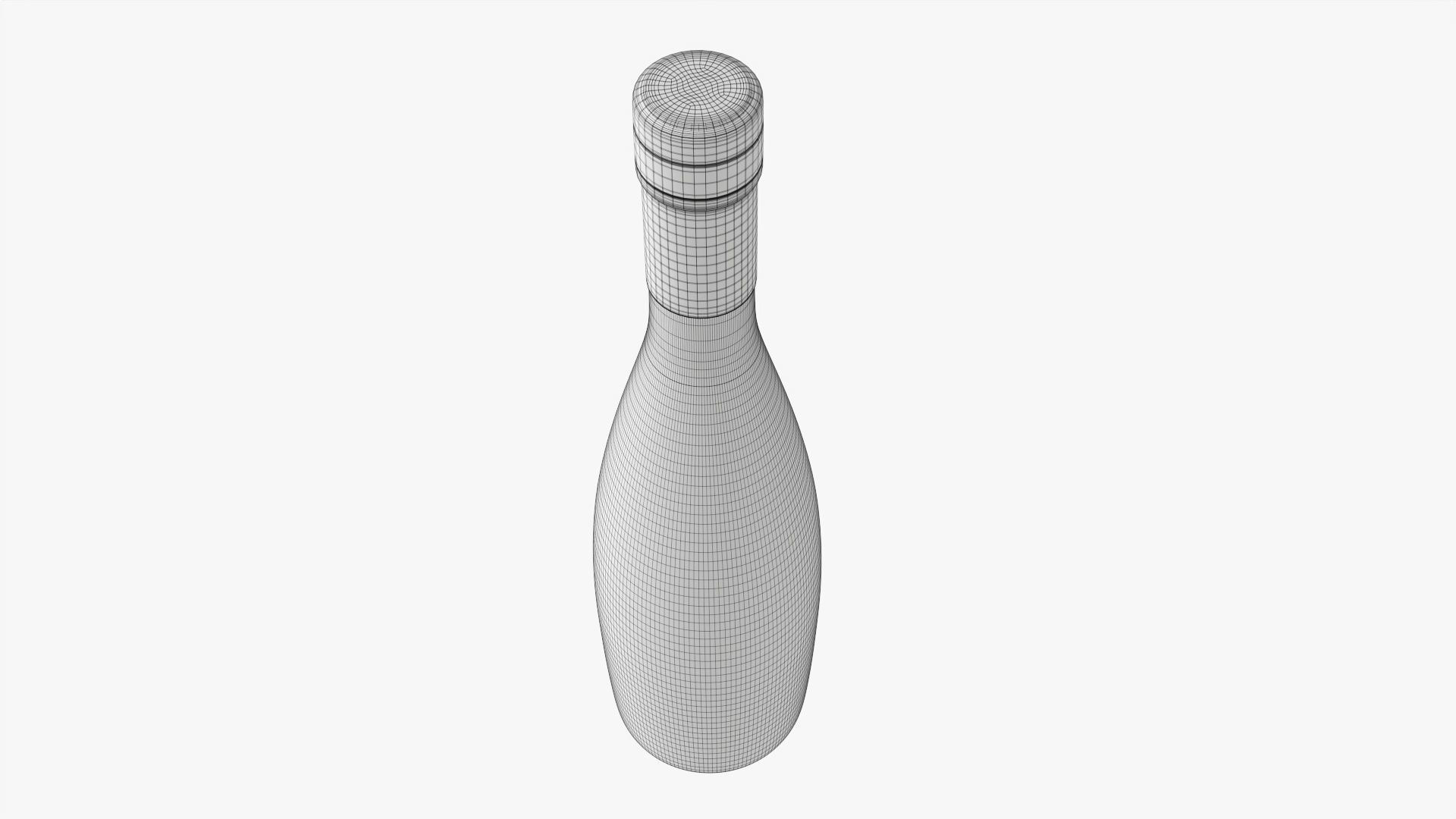 Whiskey bottle 12 3D model_8