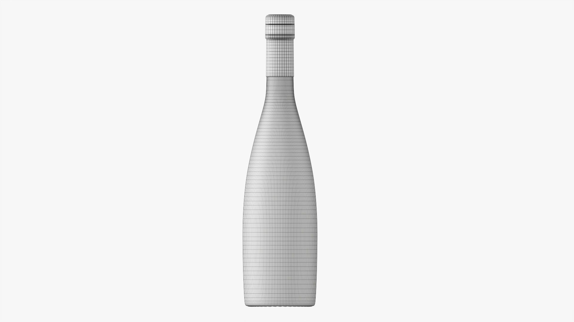 Whiskey bottle 12 3D model_10