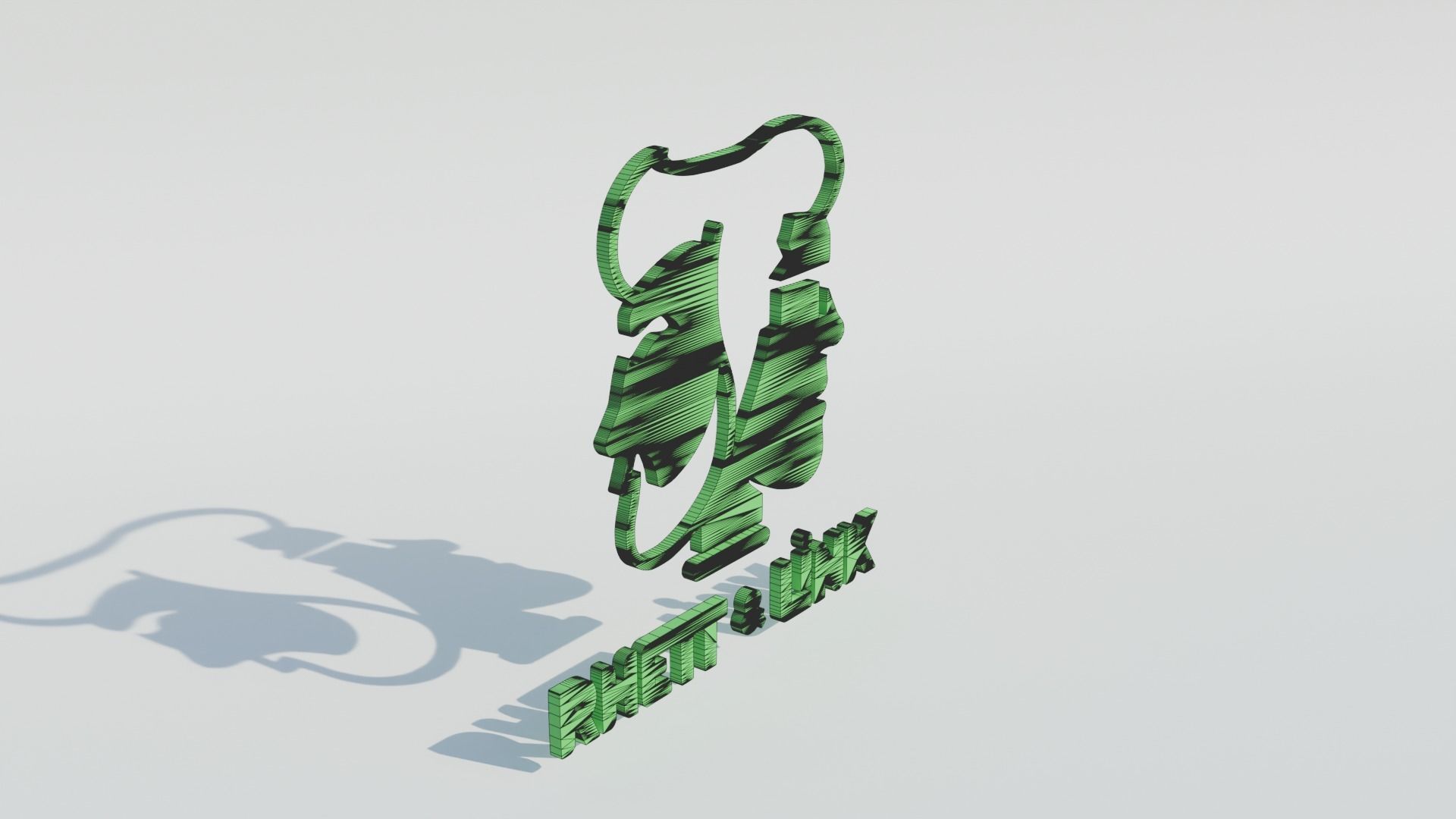 Rhett and Link Logo 3D model_12