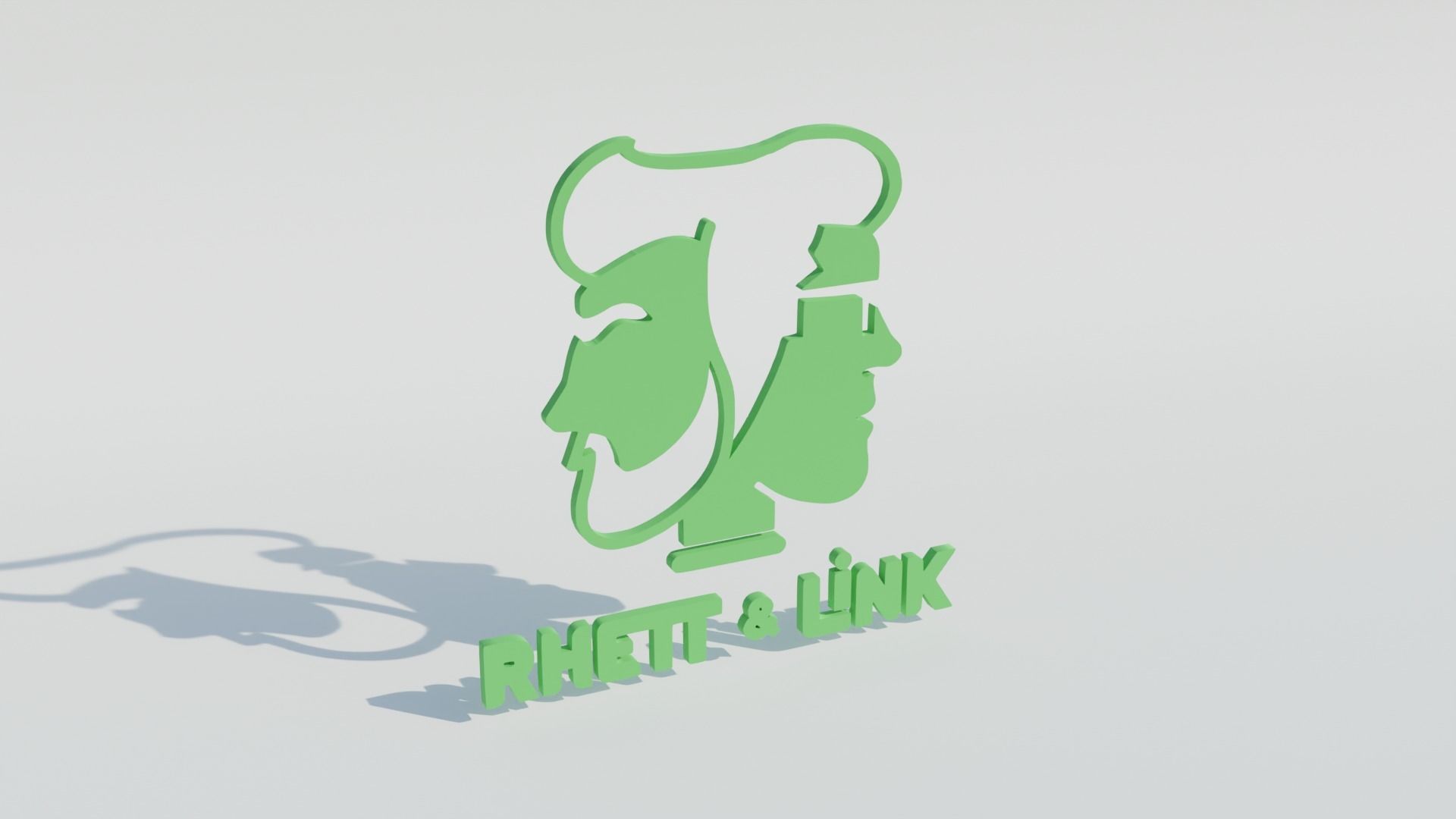 Rhett and Link Logo 3D model_1