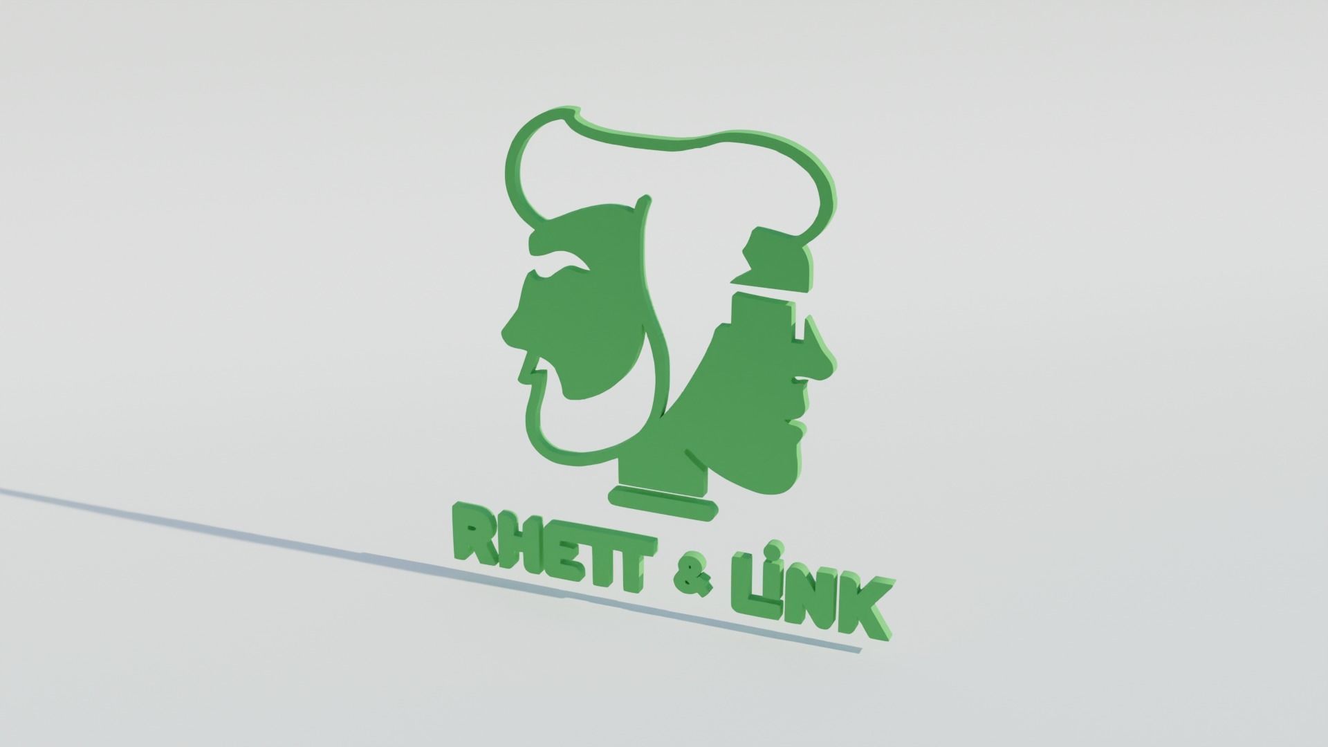 Rhett and Link Logo 3D model_8