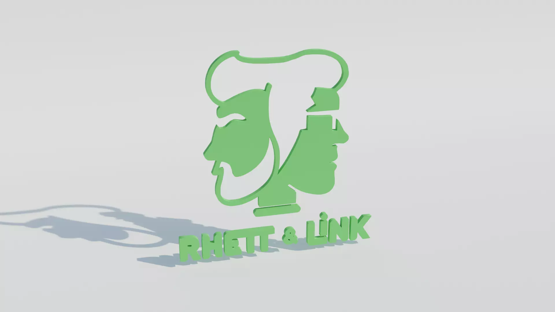 Rhett and Link Logo 3D model_0