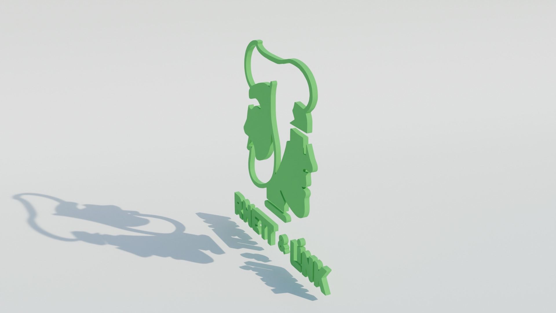 Rhett and Link Logo 3D model_7