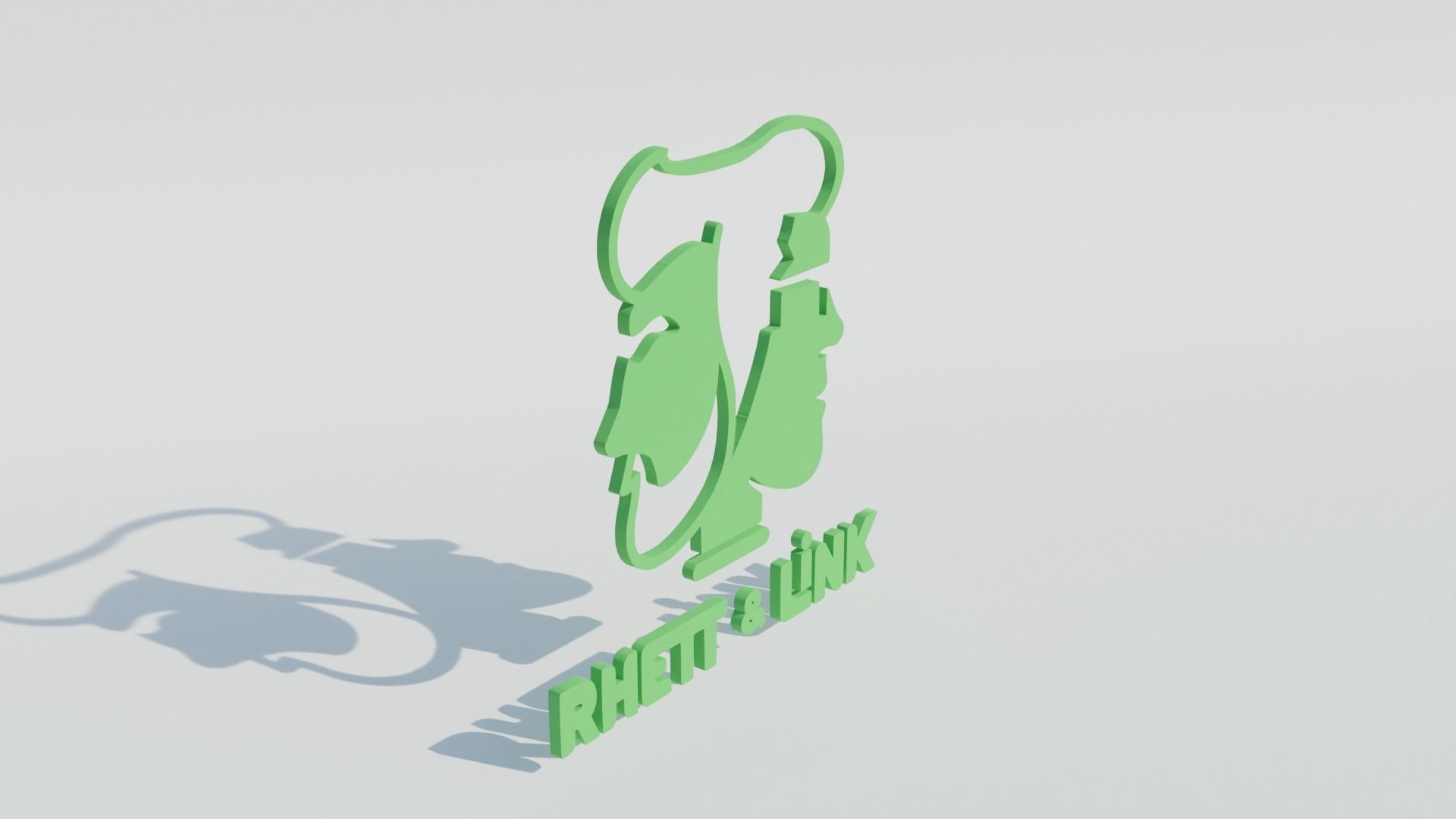 Rhett and Link Logo 3D model_2