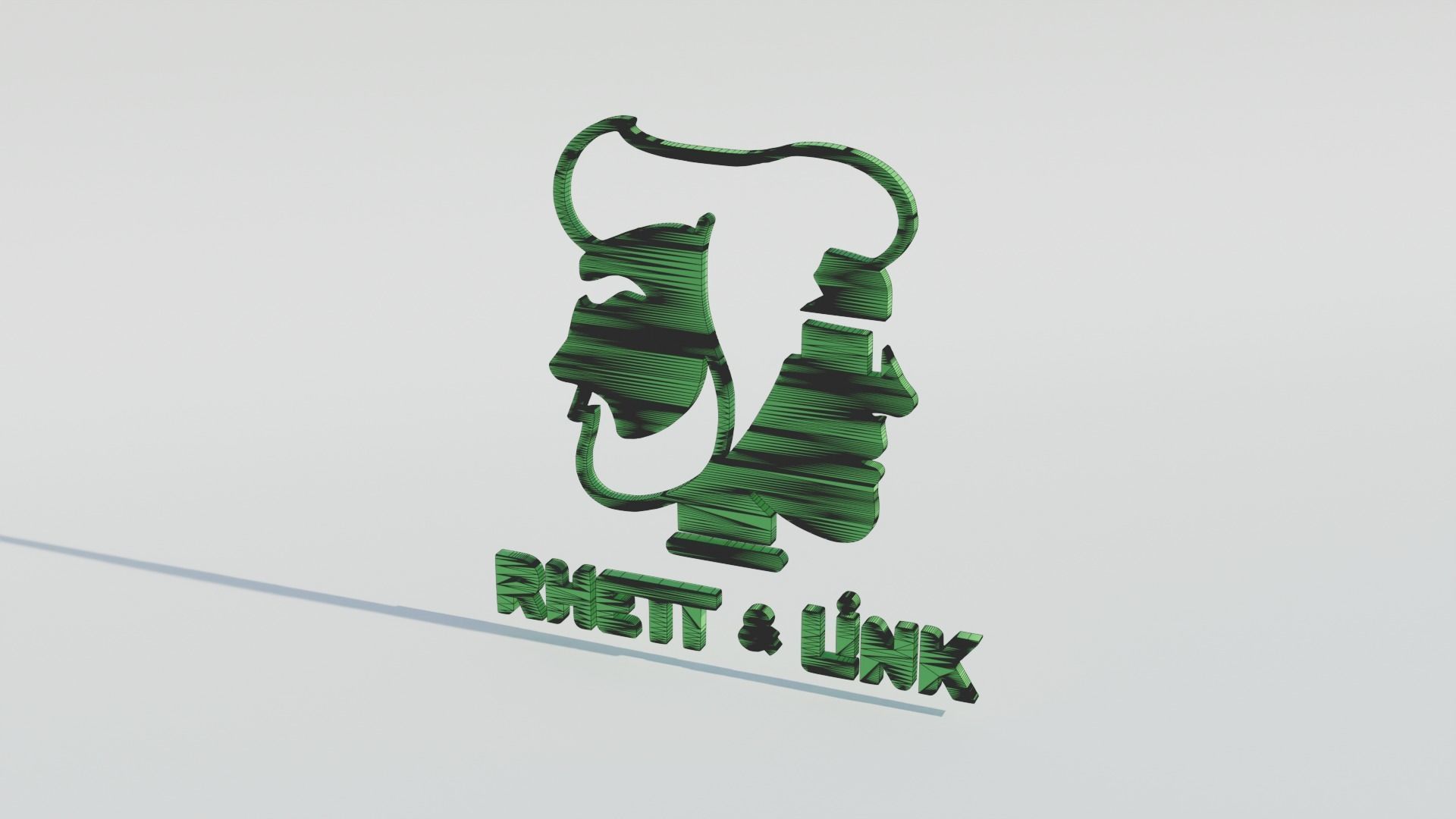 Rhett and Link Logo 3D model_18