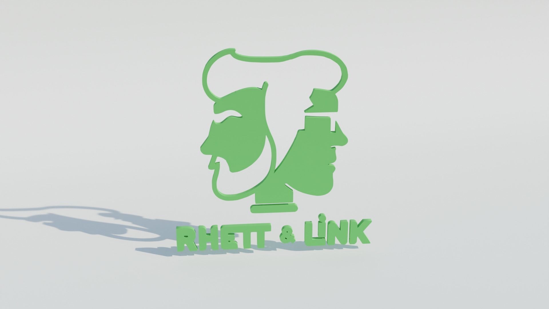 Rhett and Link Logo 3D model_9
