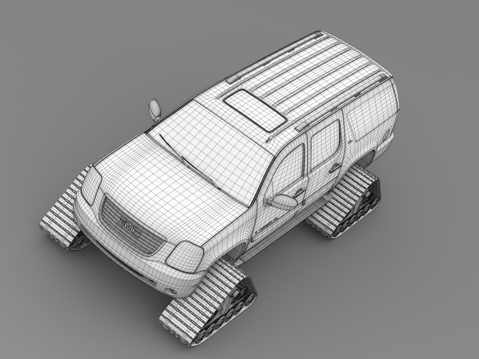 GMC Yukon XL Crawler 3D model_10