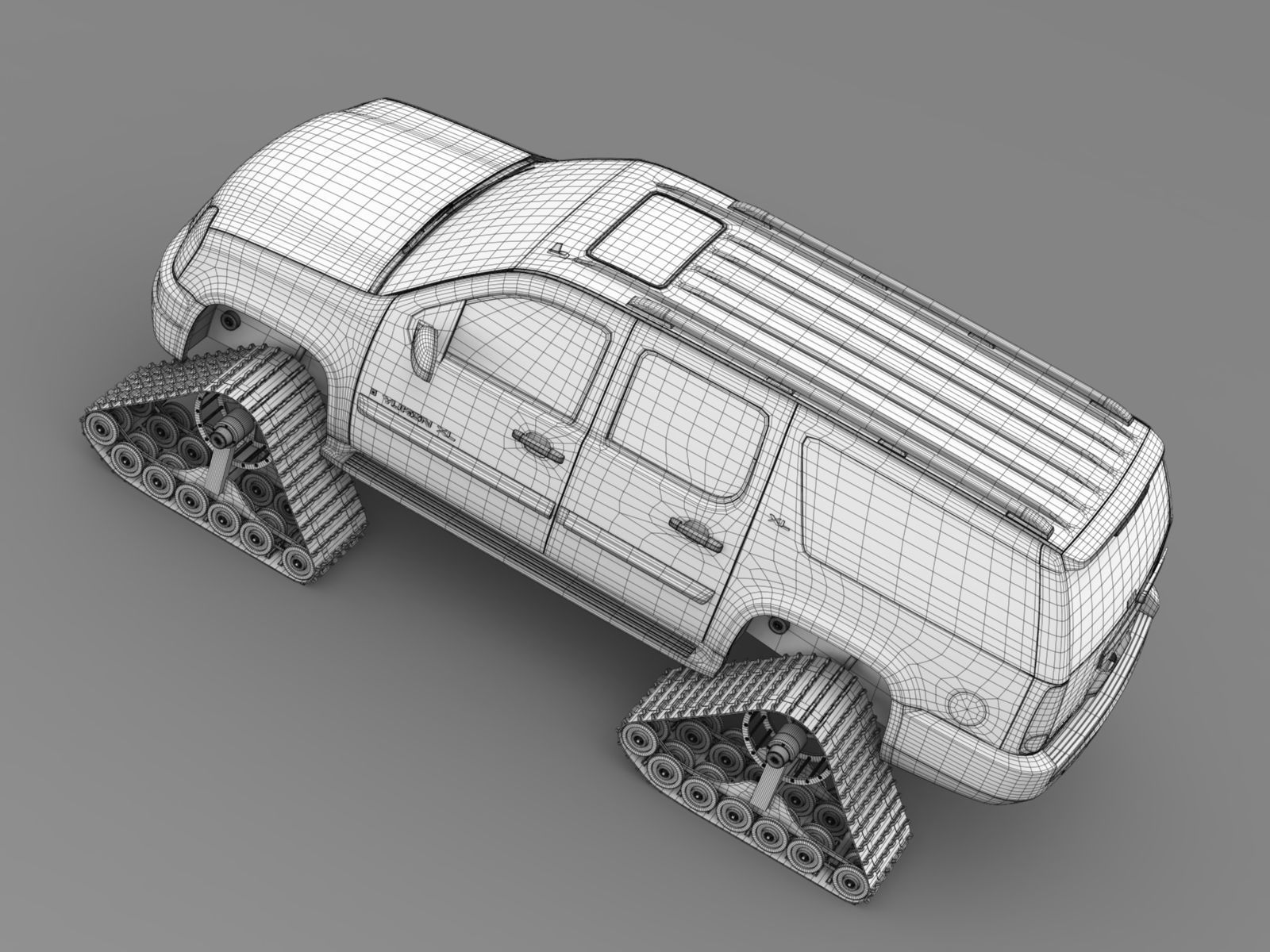 GMC Yukon XL Crawler 3D model_8