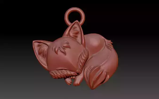 Fox  Fox Pendant 3D print model