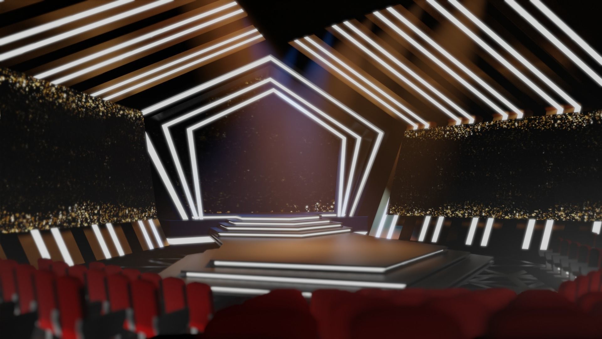 Virtual Modern Stage 3D model_3