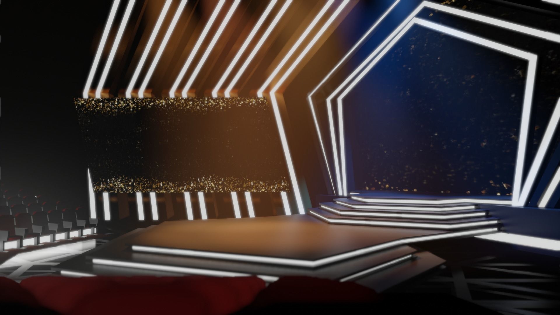 Virtual Modern Stage 3D model_4