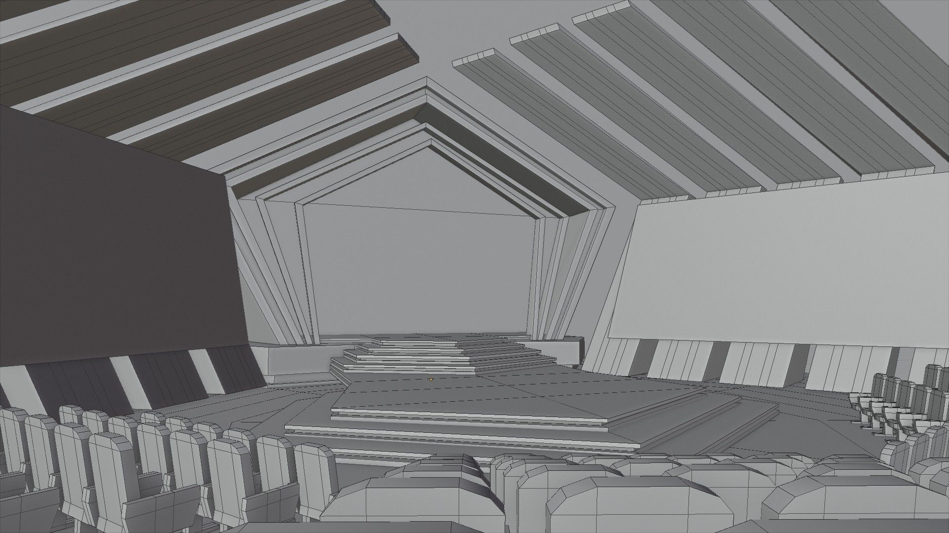 Virtual Modern Stage 3D model_6