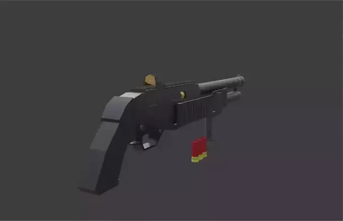 LowPoly ShotGun gun