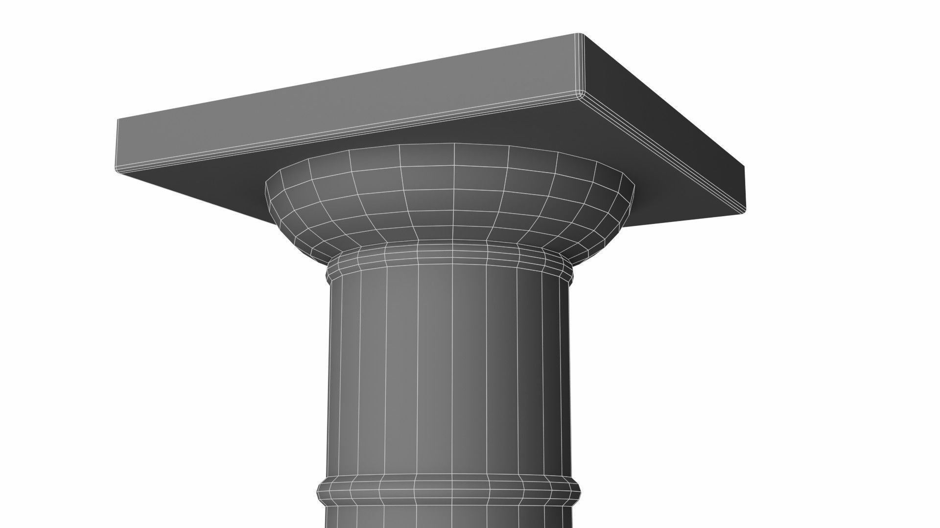 Column Low-poly 3D model_9