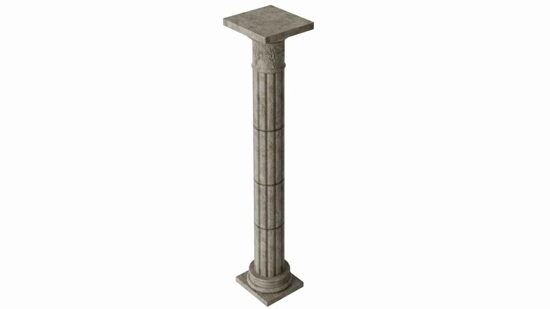 Column Low-poly 3D model_0