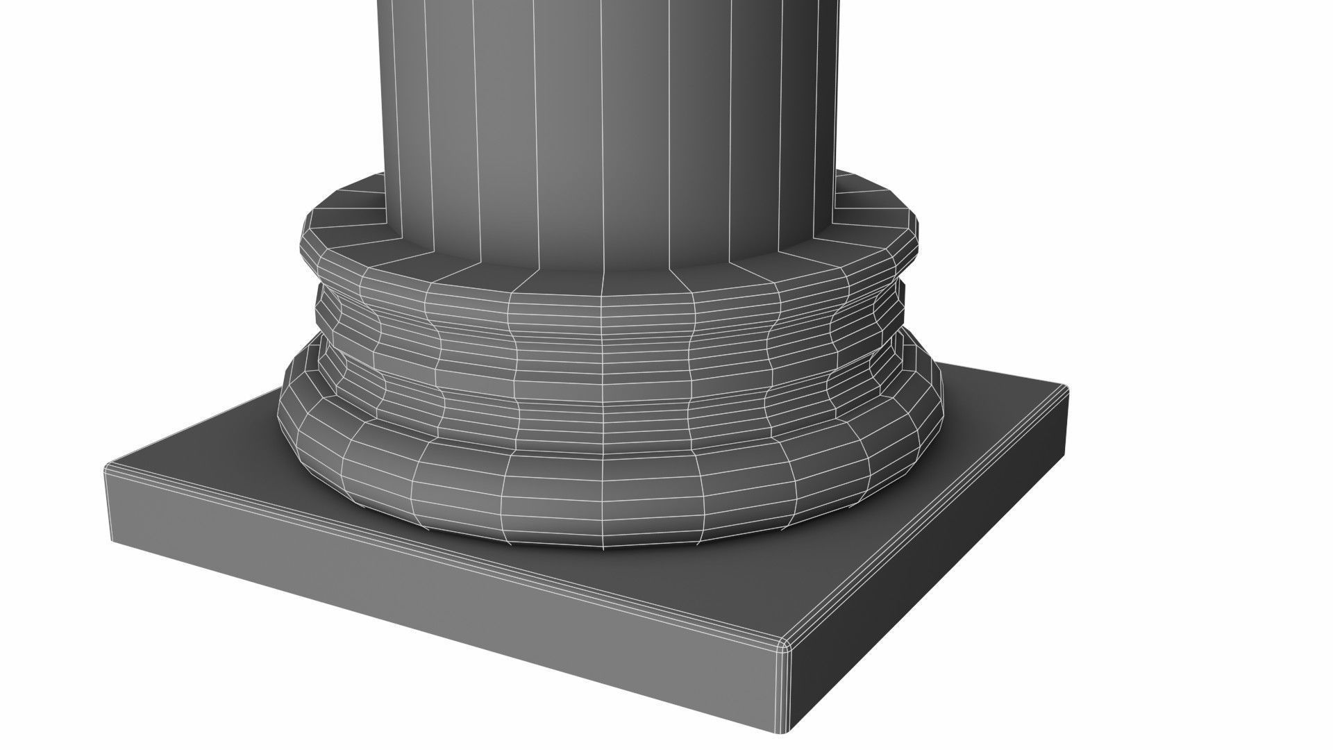 Column Low-poly 3D model_8