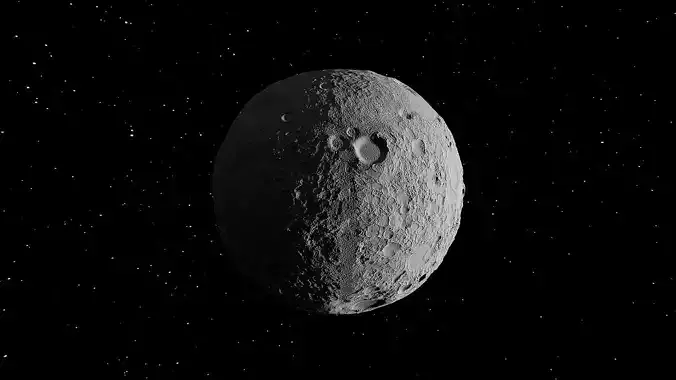 Moon highly detailed Low-poly 3D model