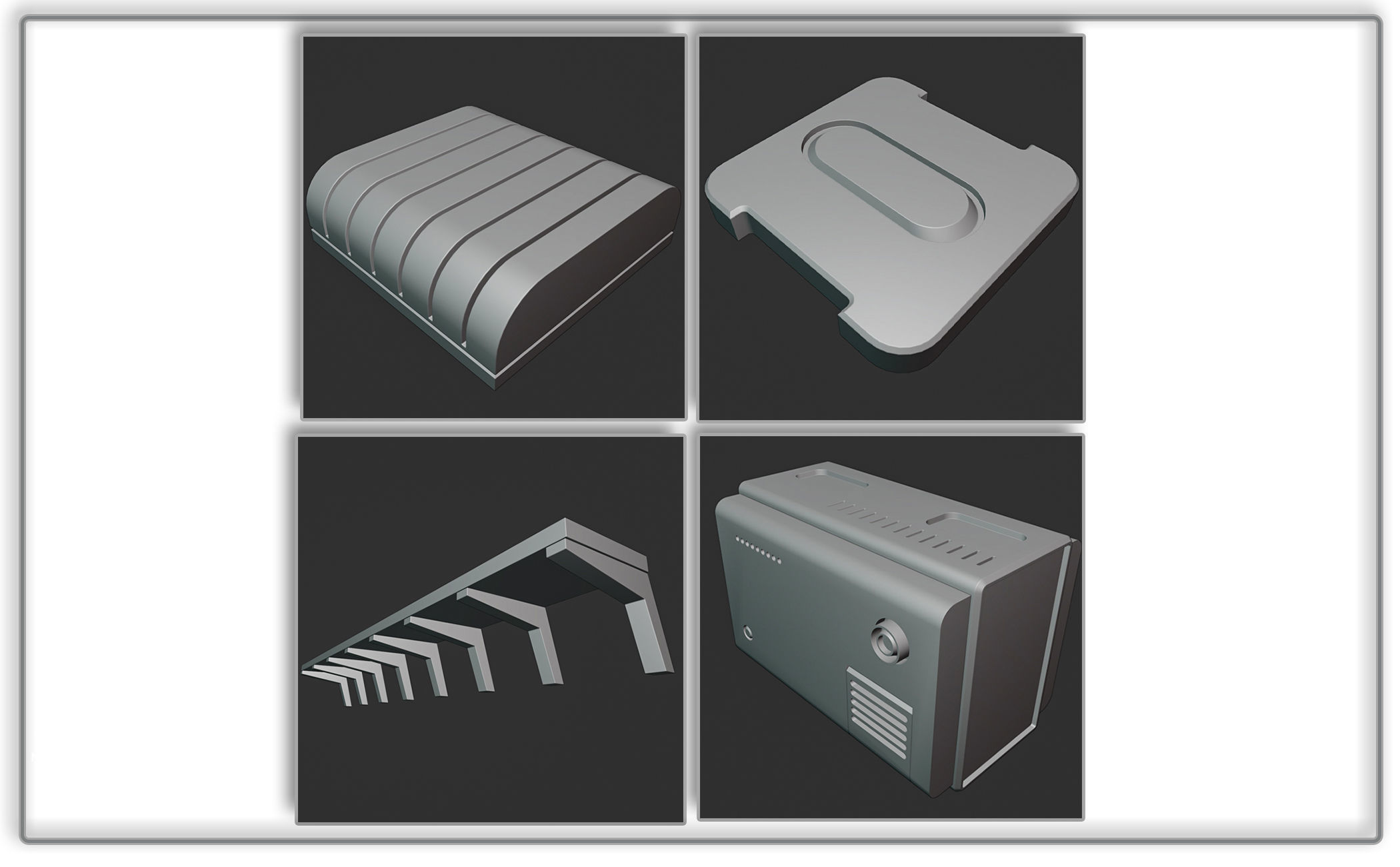 200 SCI-FI SPACE STATION KITBASH VOL 01 3D model_5