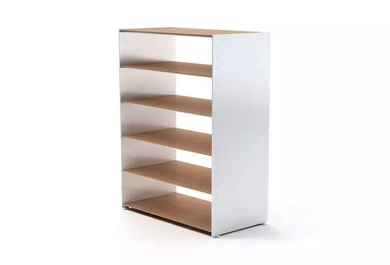 Luxury White Shelf 3D model_0