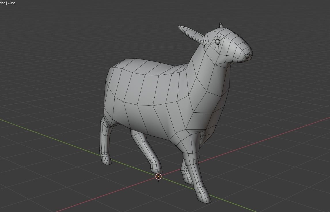Low Poly Rigged Sheep 3D Model Low-poly 3D model_7