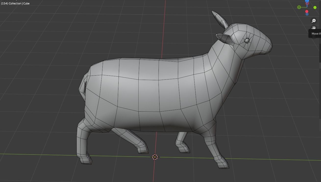 Low Poly Rigged Sheep 3D Model Low-poly 3D model_6
