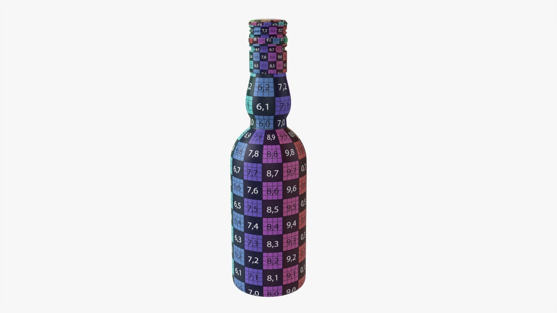 Whiskey bottle 16 3D model_12