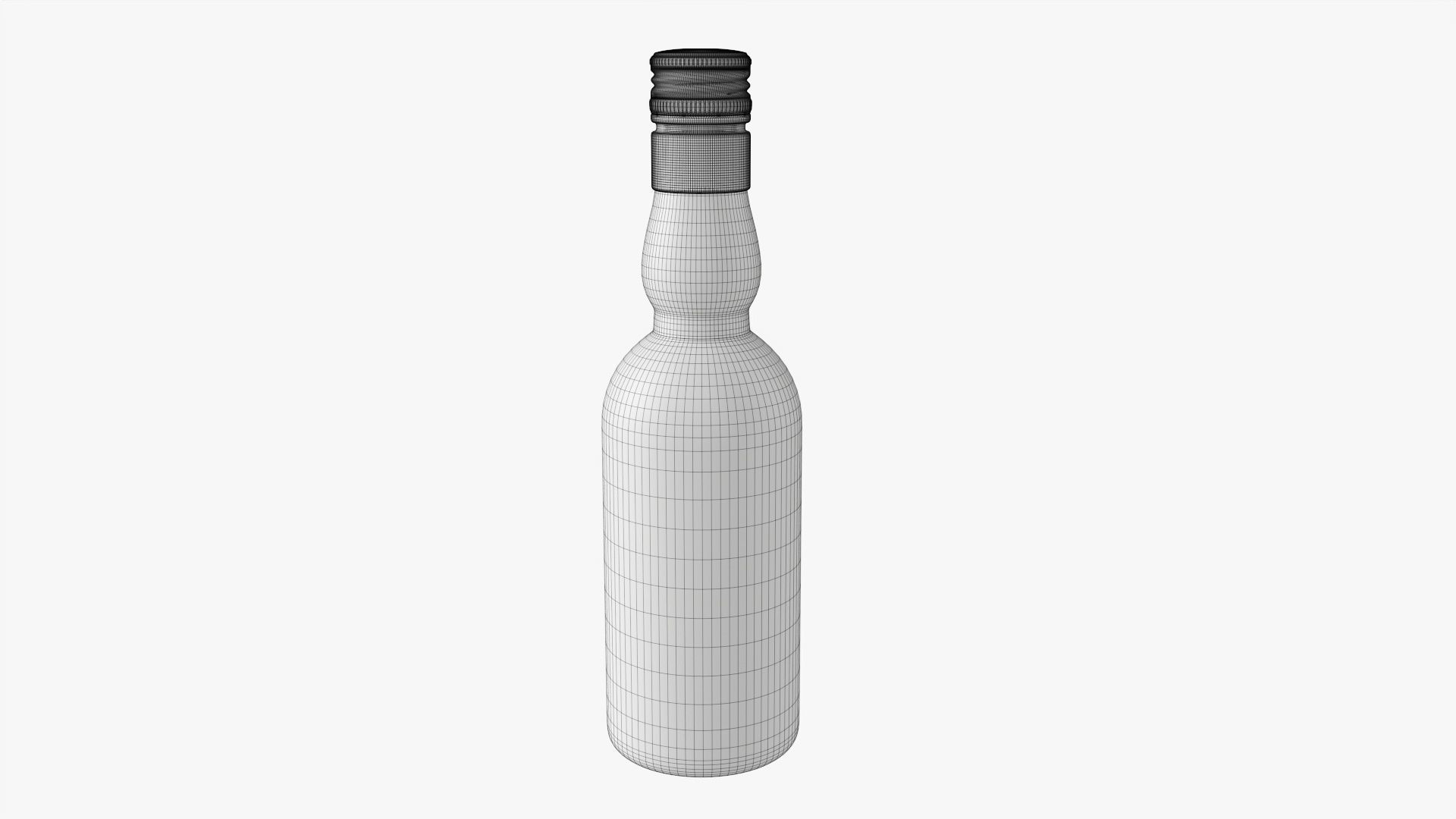 Whiskey bottle 16 3D model_6