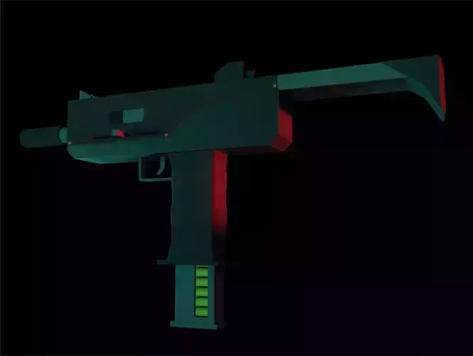 LowPoly Uzi gun