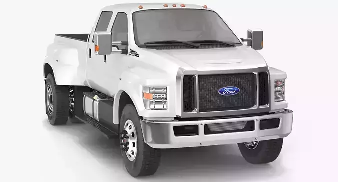Ford F650 2019 Pickup Simple Interior 3D model