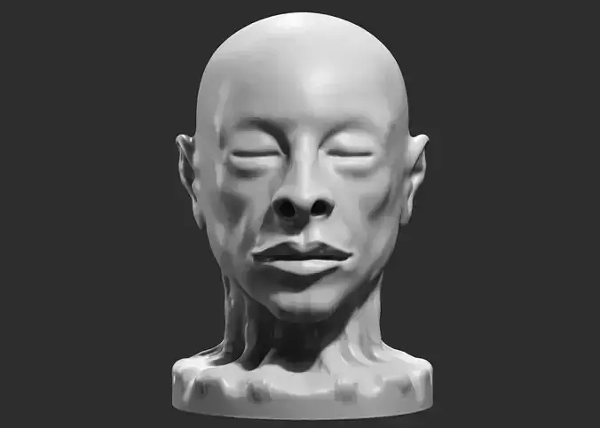 human modern sculpture 3d print model 64